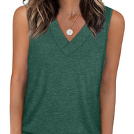 Damen Relaxed Fit V-Ausschnitt Tanktop WW