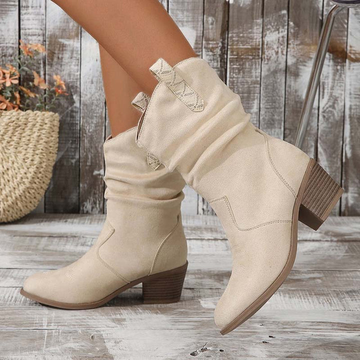 W&W Mode | Vintage-Stiefel Mit Klobigem Absatz
