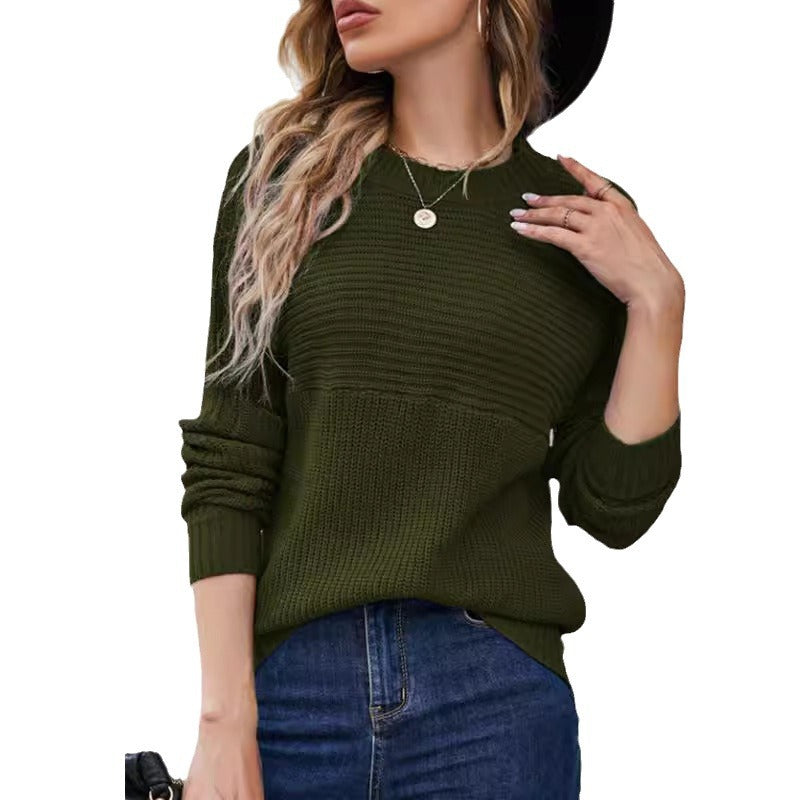 Damen Strickpullover mit lässigem Schnitt und feiner Struktur WW