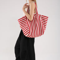 Damen Strandtasche mit großzügigem Innenraum und robustem Material WW