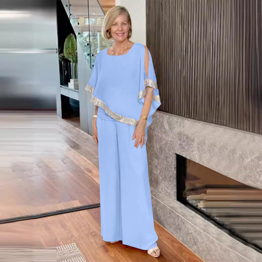 Damen Elegant geschnittenes Zweiteiliges Ensemble WW