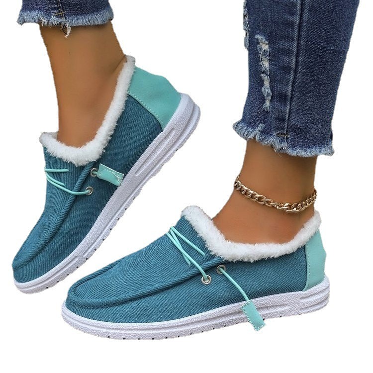 Damen Bequeme Slip-On Clogs mit kuscheligem Innenfutter und flexibler Sohle WW
