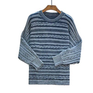 Damen Strickpullover mit strukturiertem Zopfmuster und lässigem Schnitt WW