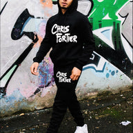 Damen Sportliches Hoodie und Sweatpants-Set mit auffälligem Schriftzug WW