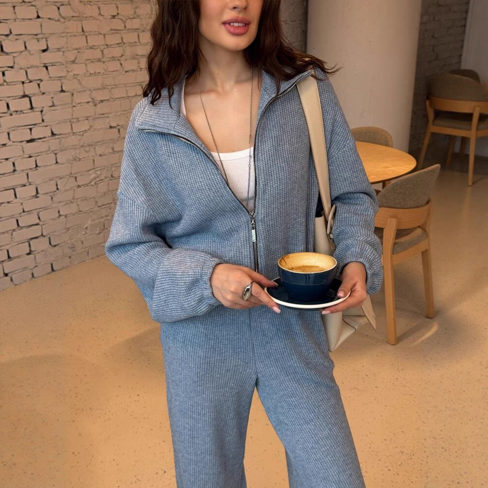 Damen Strickanzug mit Reißverschluss WW