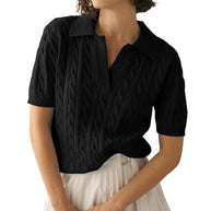 WW | Polo-Kragen Twist Strickpullover