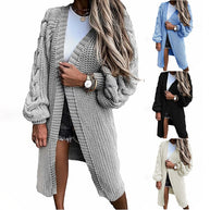 Damen Strickcardigan mit weiten Ärmel WW