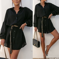 Damen Hemdkleid mit lässigem Schnitt und eleganter Taillierung WW