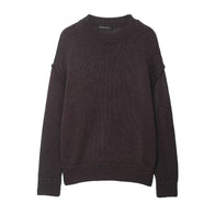 Damen bequemer Strickpullover mit Rundhalsausschnitt und lässigem Schnitt WW