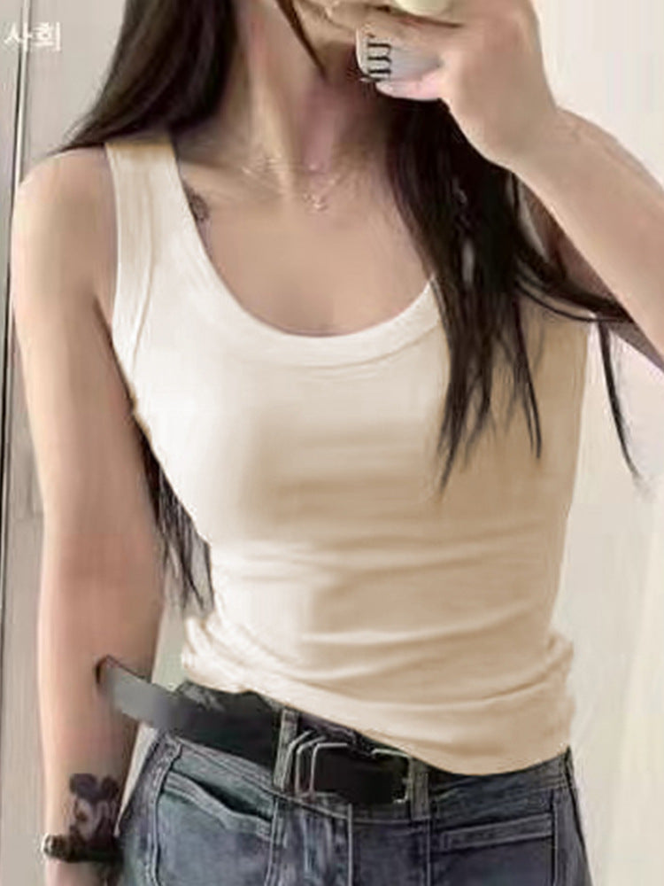 Femme Klassisches Rundhals Tanktop WW
