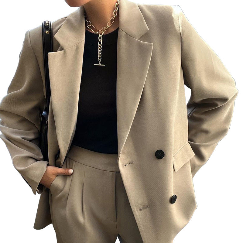 Damen Anzugjacke und Hose im eleganten Oversized-Stil WW