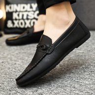 Herren Mokassins mit präziser Nahtverarbeitung und bequemer Einlegesohle WW