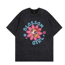 Damen T-Shirt mit angepasstem Powerpuff Girls Grafikdruck WW