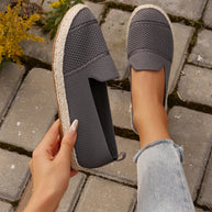 Damen Espadrilles mit atmungsaktiver Obermaterialstruktur und bequemer Sohle WW