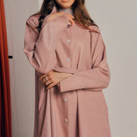 Damen stilvolles Langarmhemdkleid im Oversized-Schnitt WW