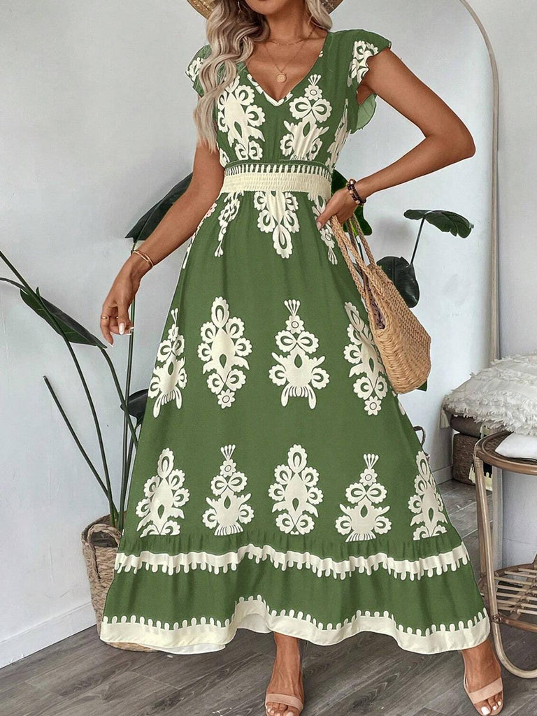 Damen Elegantes Maxikleid mit detailverliebtem Floral Design WW