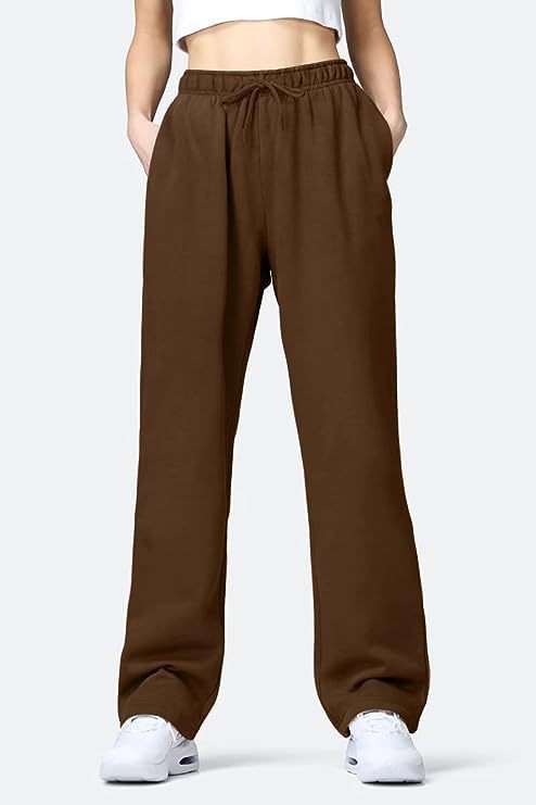 Damen Bequeme Freizeithose mit elastischem Bund und seitlichen Taschen W&W Mode