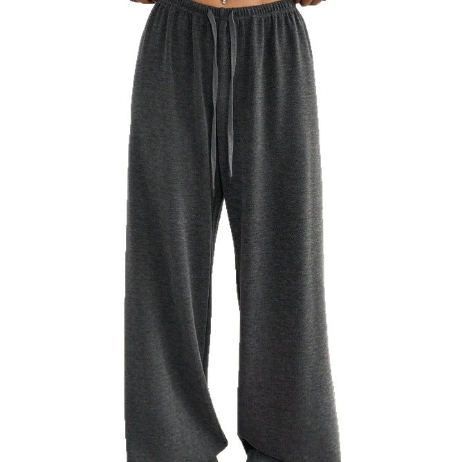Damen Bequeme und lässige Freizeithose mit hohem Bund und weitem Schnitt WW
