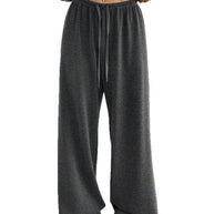 Damen Bequeme und lässige Freizeithose mit hohem Bund und weitem Schnitt WW