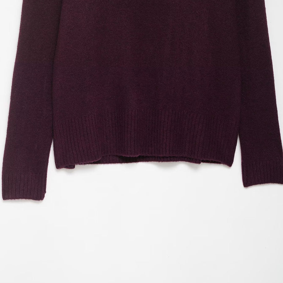 Damen Pullover mit V-Ausschnitt und weichem Material WW