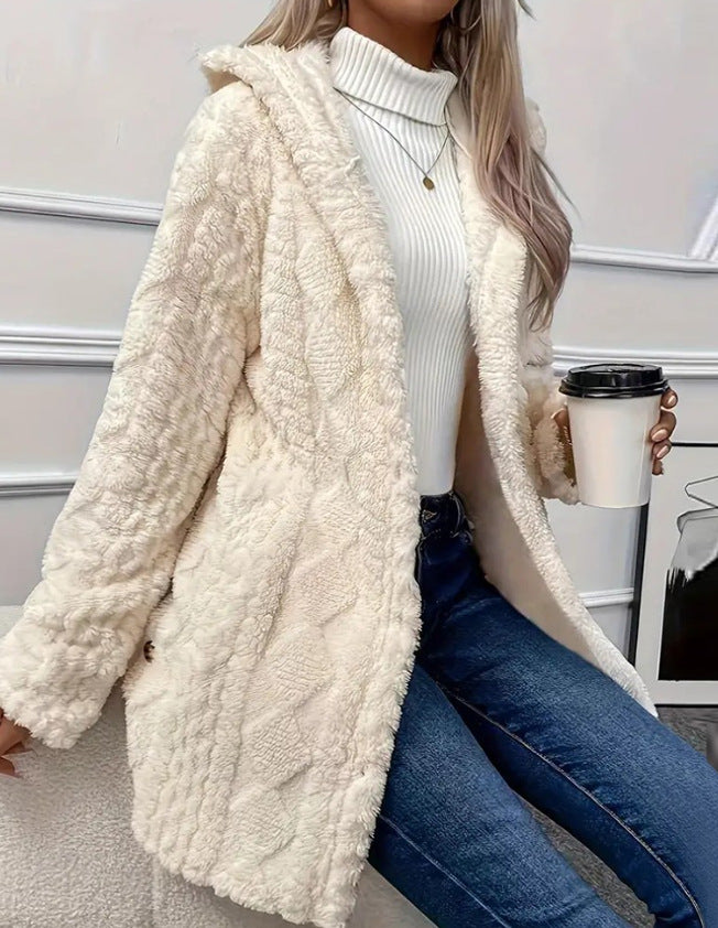 Damen Kuschelige Teddyjacke WW