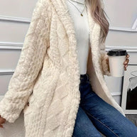 Damen Kuschelige Teddyjacke WW