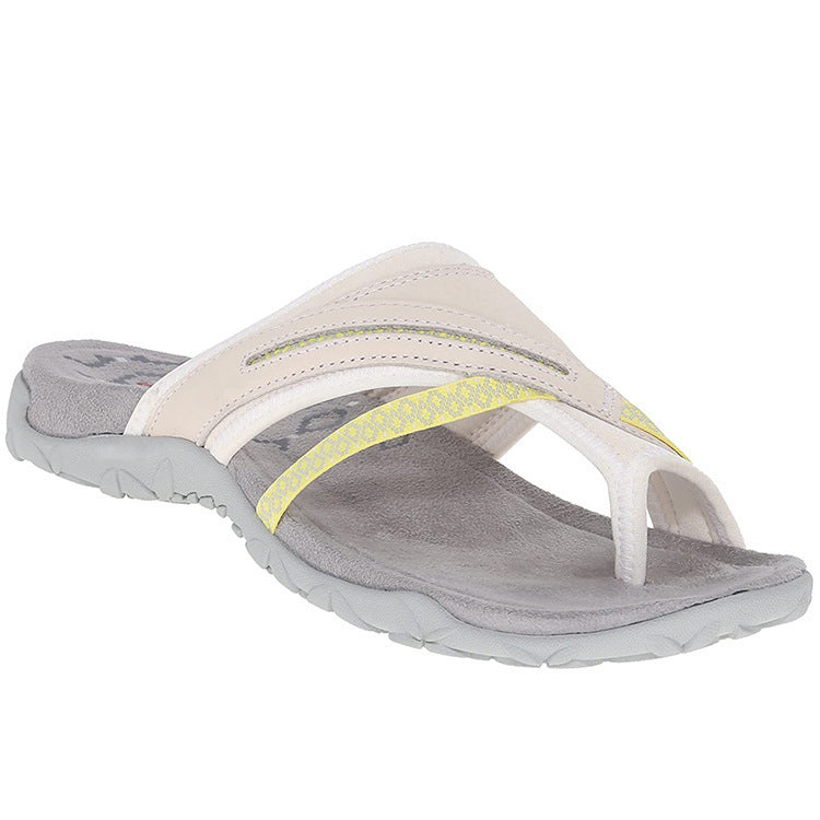 Damen Strand-Sandalen mit ergonomischer Fußbett-Technologie und rutschfester Sohle WW