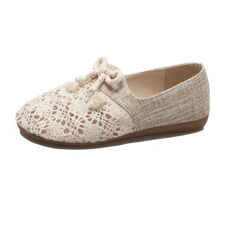Damen Ballerinas mit raffinierter Häkelspitze und hochwertigem Obermaterial W&W Mode