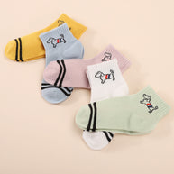 Damen Socken mit niedlichem Hunde-Motiv WW