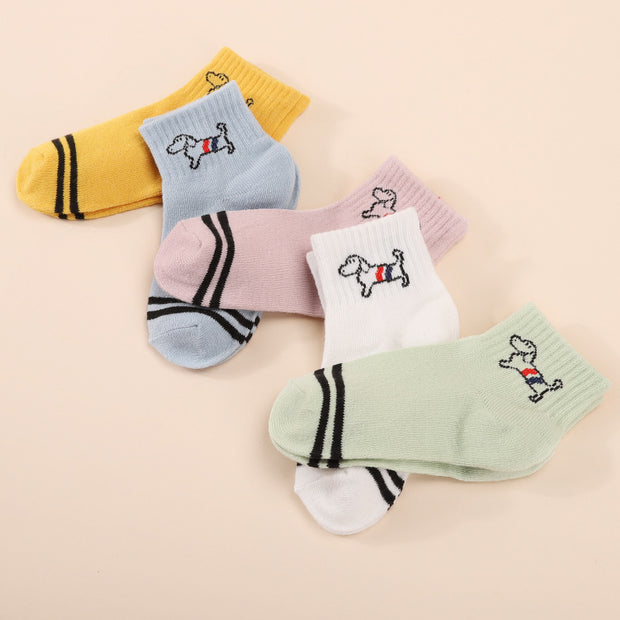 Damen Socken mit niedlichem Hunde-Motiv WW