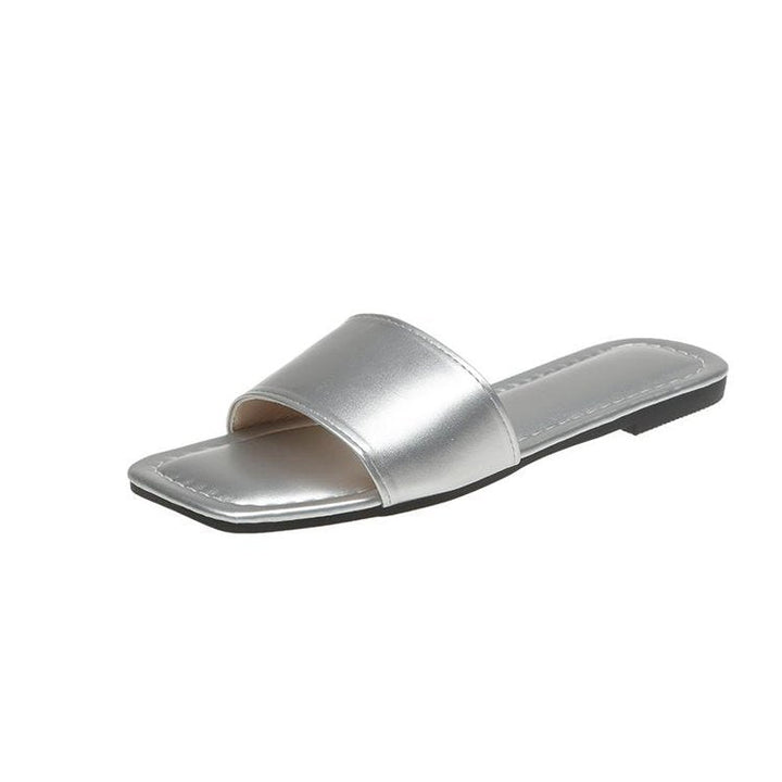 Damen Offene Zehentrenner-Pantoletten mit elegantem Design W&W Mode