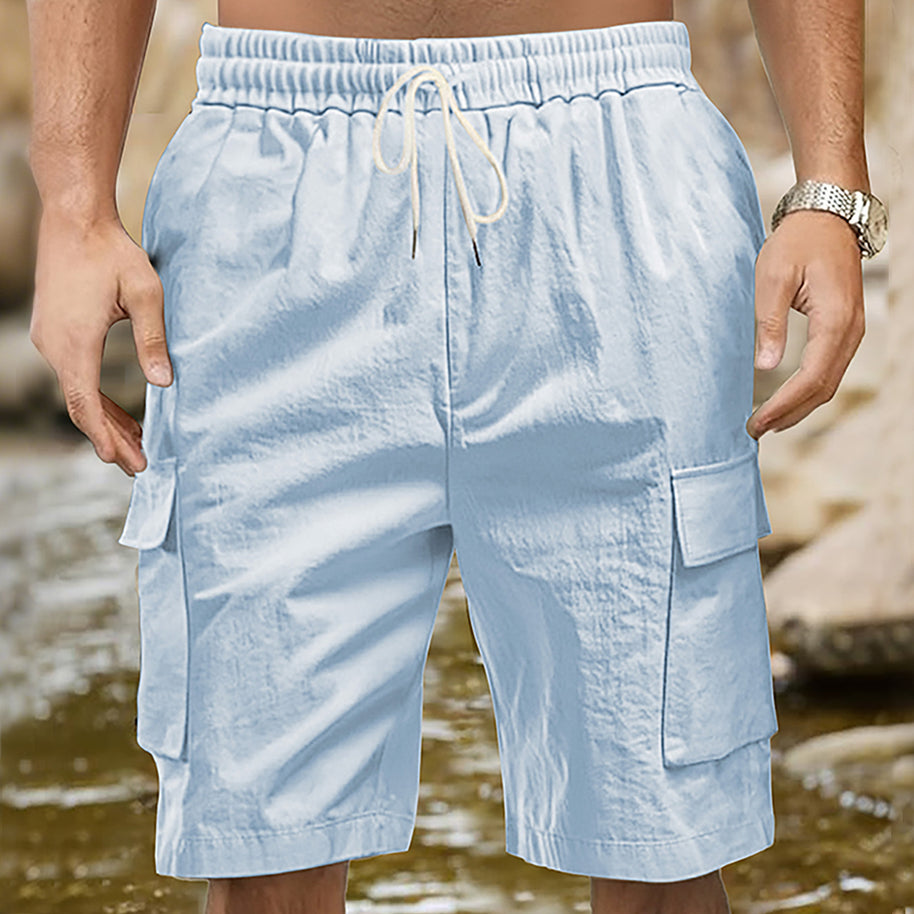 Herren Cargo-Shorts mit praktischen Seitentaschen und elastischem Bund WW