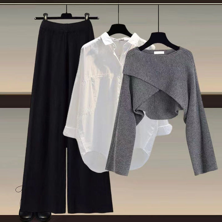 W&W Mode - Bequemes dreiteiliges Langarmset