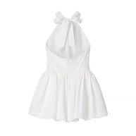 Damen Ballettkleid mit offenem Rücken und schwingendem Rock WW