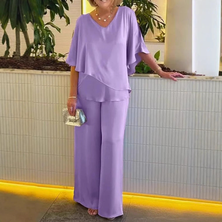 Damen Jumpsuit mit elegantem Layering und großzügigem Schnitt WW