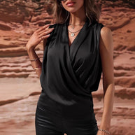 WW | Gekraustes Weste Sexy Shirt Top