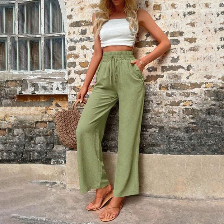 W&W Mode | Farbige Luftige Sommerhosen Damen Mit Weitem Bein Für Frauen