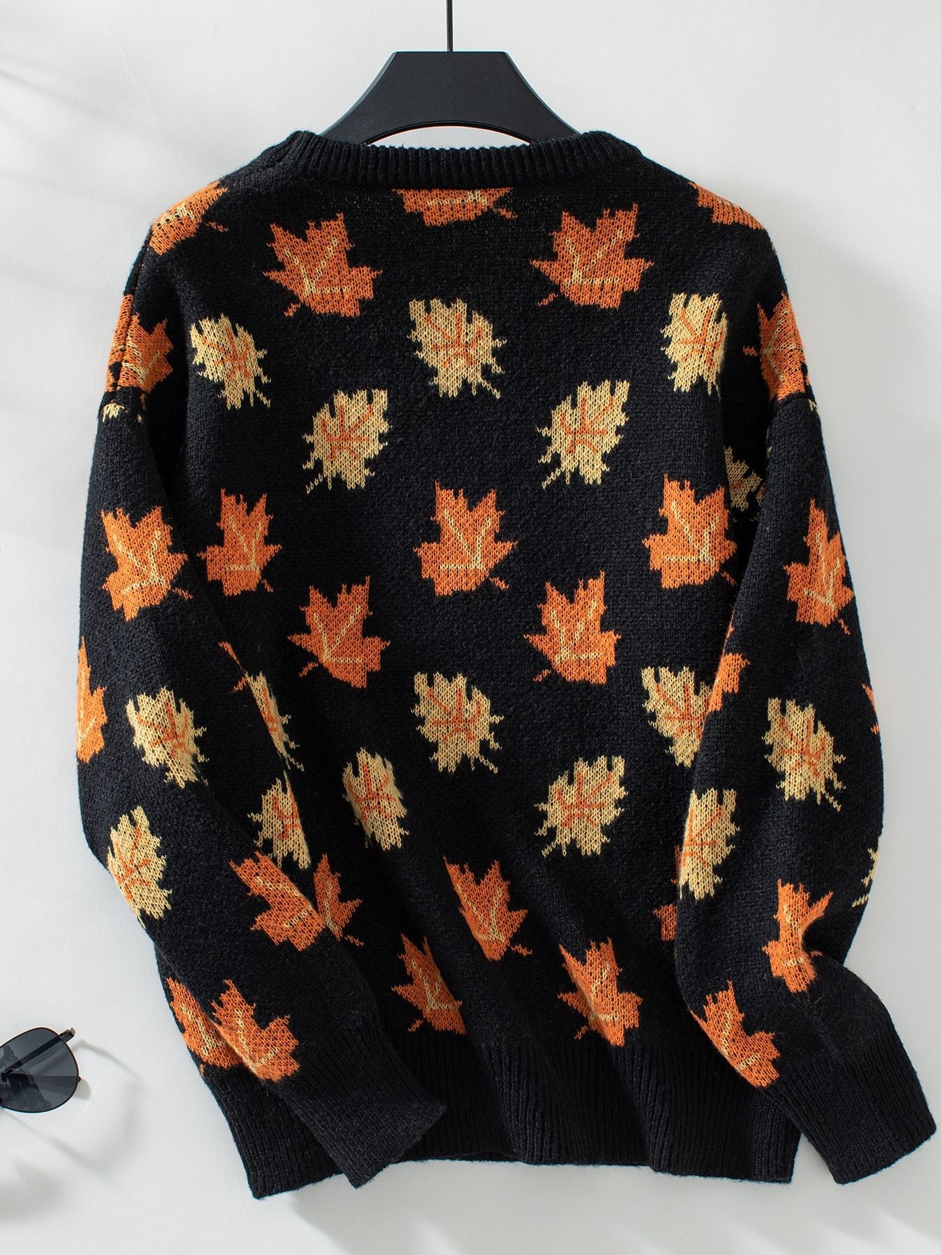 WW Maple Leaf Jacquard Freizeit Pullover Sweater