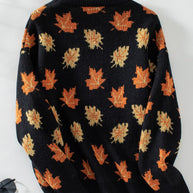 WW Maple Leaf Jacquard Freizeit Pullover Sweater