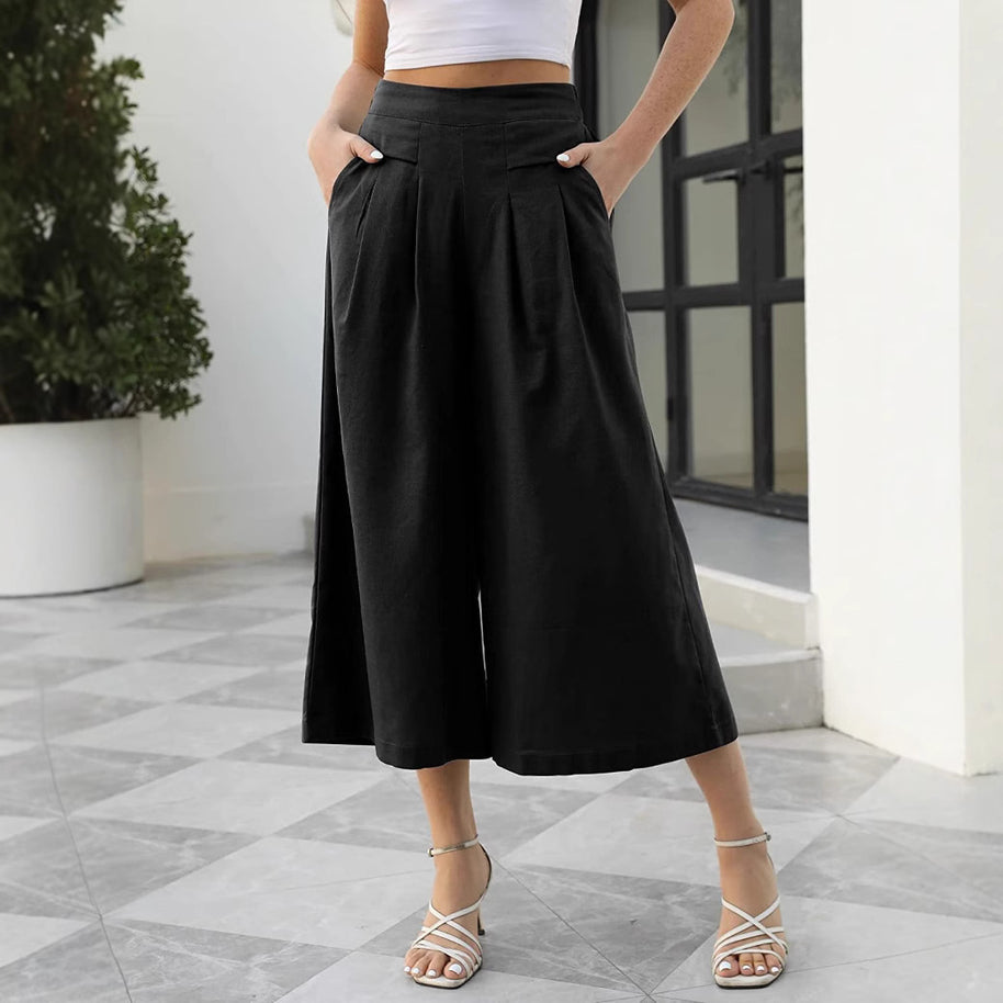 Damen Weite Culotte mit elegantem Schnitt WW
