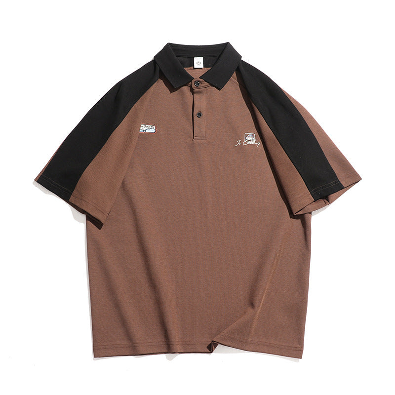 Herren Polo-Shirt mit modernem Strukturdesign und kontrastierenden Akzenten W&W Mode