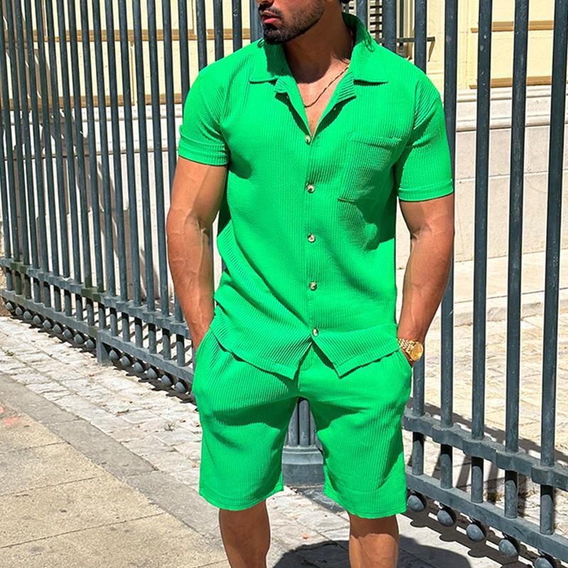W&W Mode Polo Kurzarm-Shorts Set