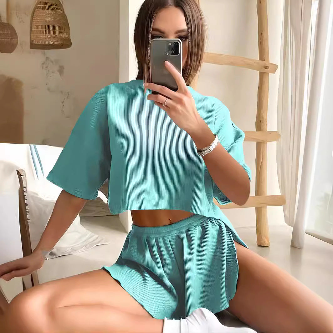 Damen Sanft Falten Lounge Set WW