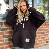 Damen Kuscheliger Kapuzenpullover aus Fleece WW