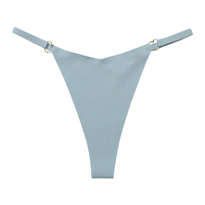 Damen luxuriöser Tanga mit verstellbaren Trägern und goldenen Akzenten WW