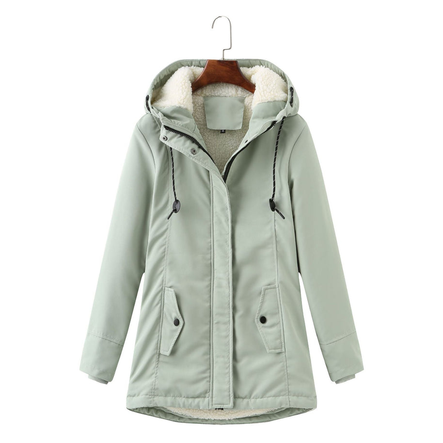 WW | Lässige Winterjacke mit Pelzfutter für Damen