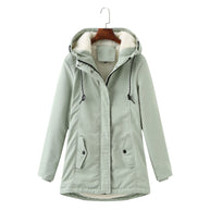 WW | Lässige Winterjacke mit Pelzfutter für Damen