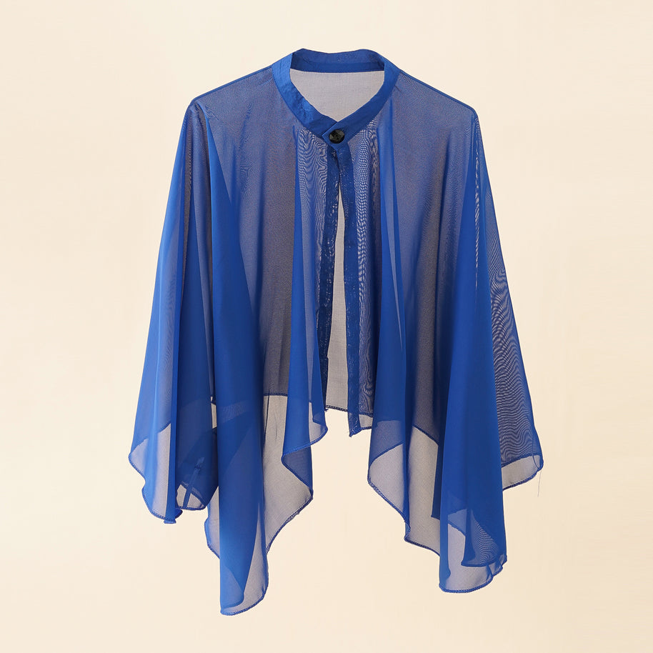 Damen Luftiger Chiffon-Kimono mit weit ausgestellten Ärmeln WW