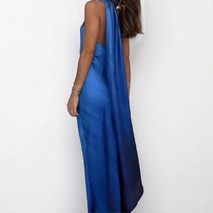Damen Maxikleid mit elegantem schulterfreiem Design und seitlichem Schlitz W&W Mode