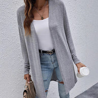 Damen Strick-Cardigan mit lässigem Schnitt und praktischen Taschen WW